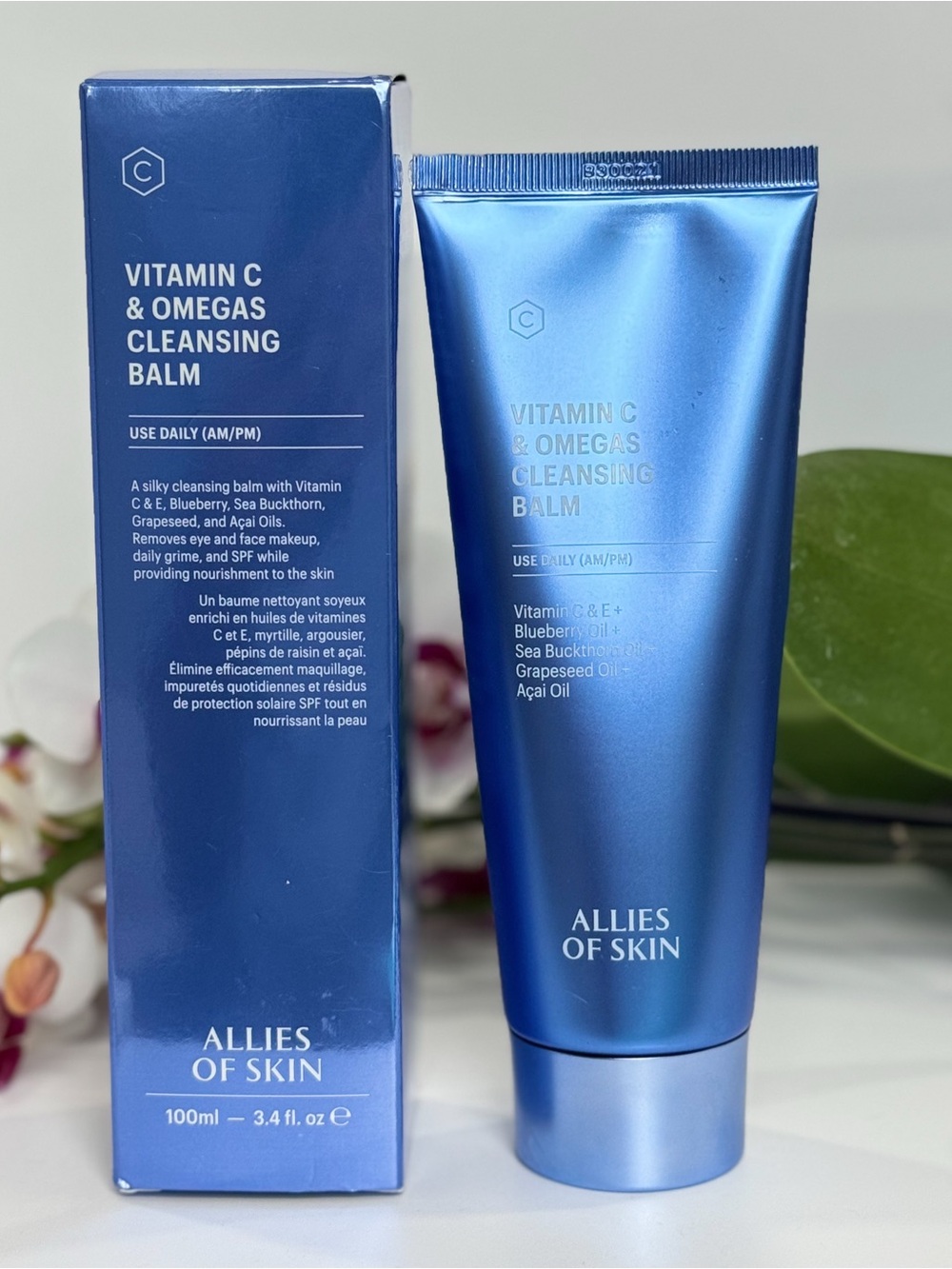 Allies of Skin Vitamin C & Omegas Cleansing Balm 3.4 oz 100 mL Used Once $49